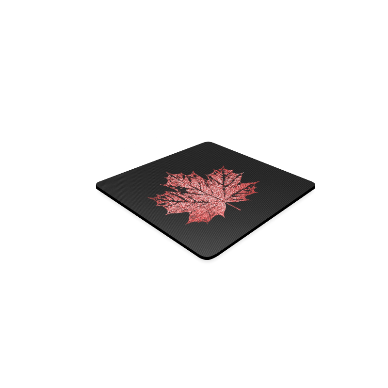 Maple Leaf Red Square Coaster