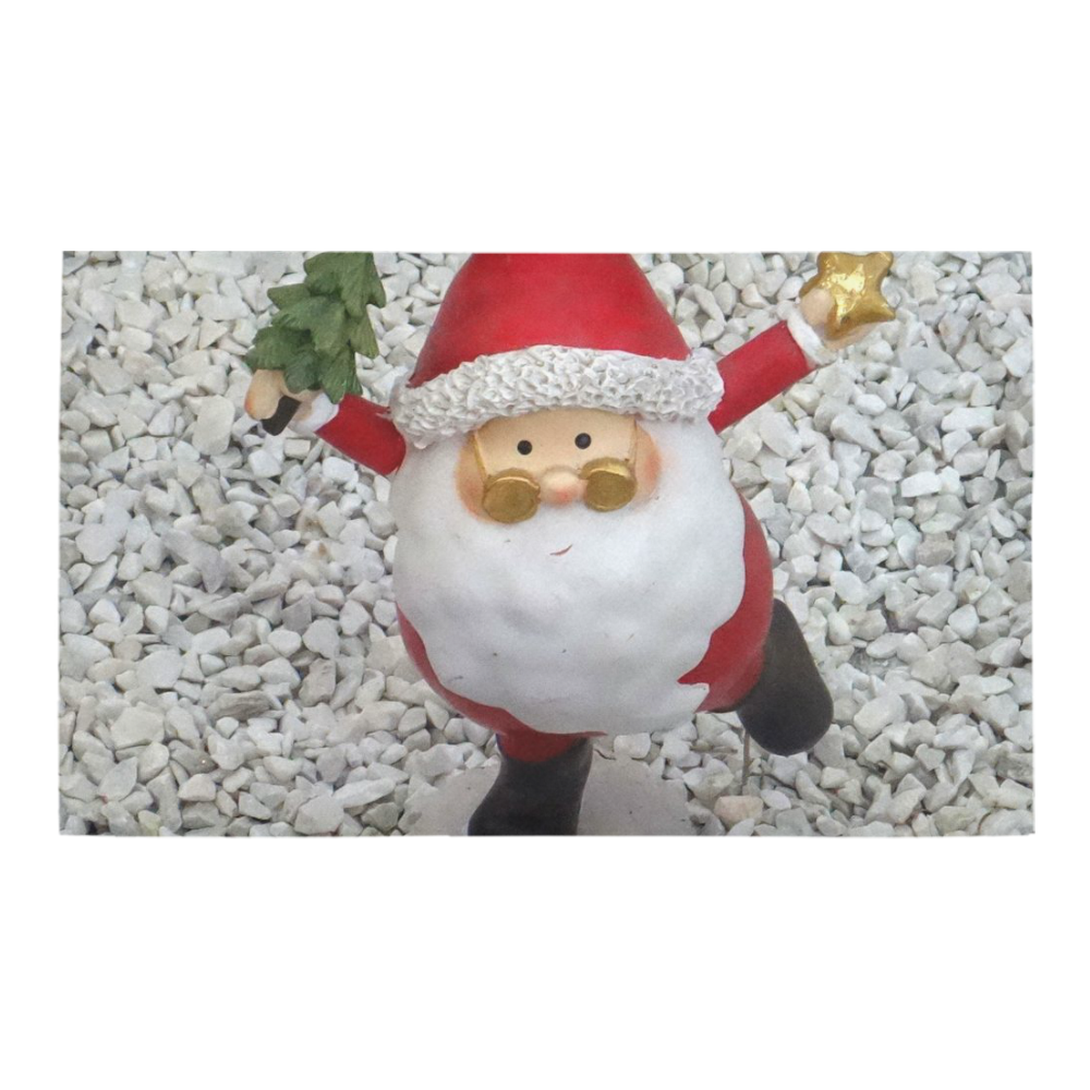 Cute little Santa by JamColors Azalea Doormat 30" x 18" (Sponge Material)