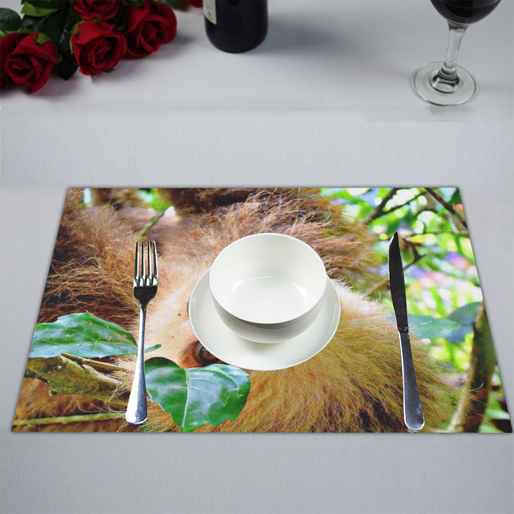 Awesome Sloth by JamColors Placemat 14’’ x 19’’