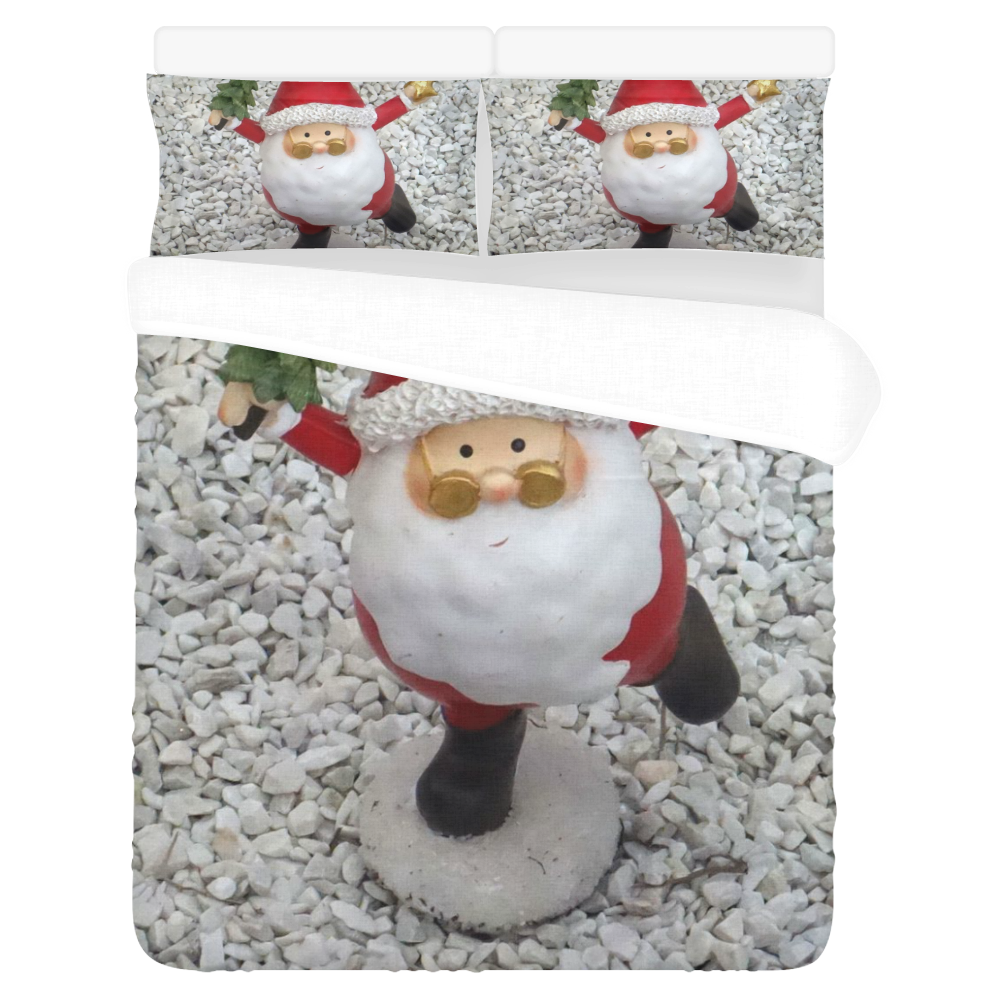 Cute little Santa by JamColors 3-Piece Bedding Set