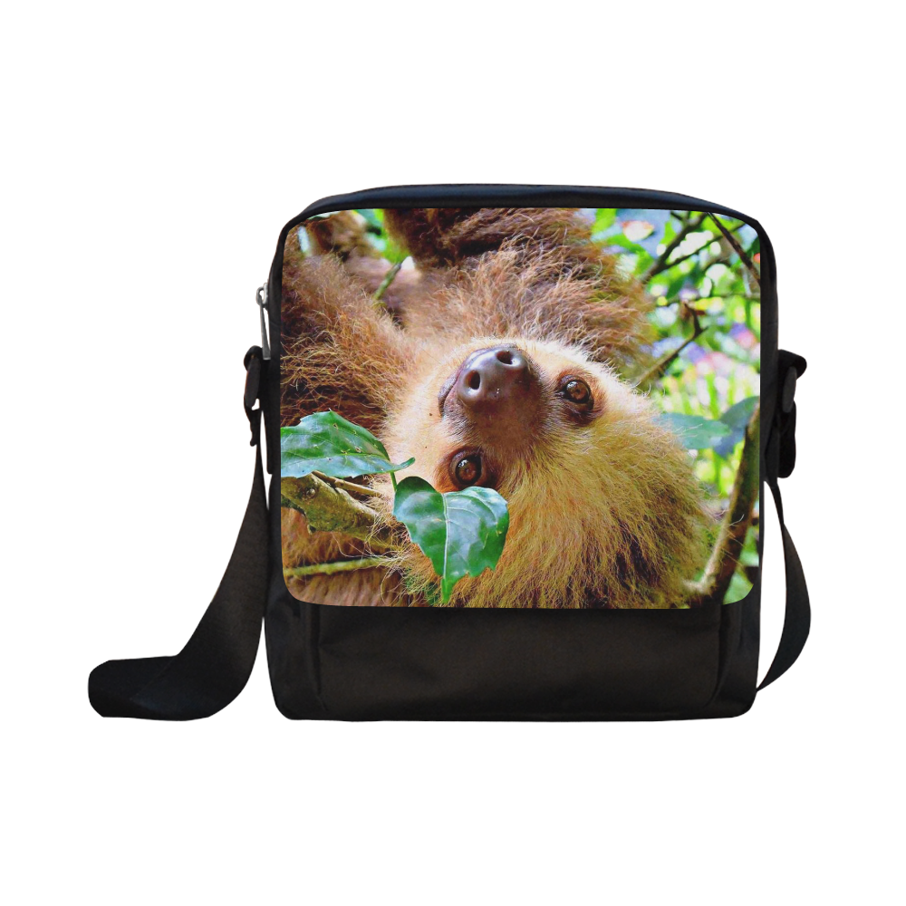 Awesome Sloth by JamColors Crossbody Nylon Bags (Model 1633)