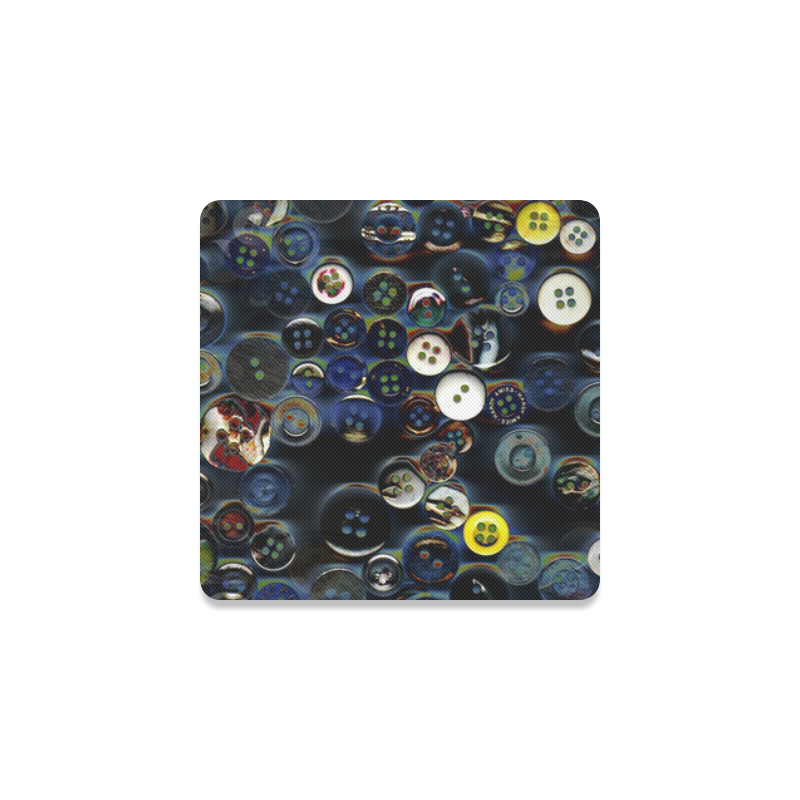 buttons Square Coaster