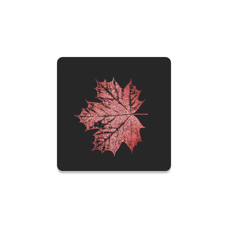 Maple Leaf Red Square Coaster