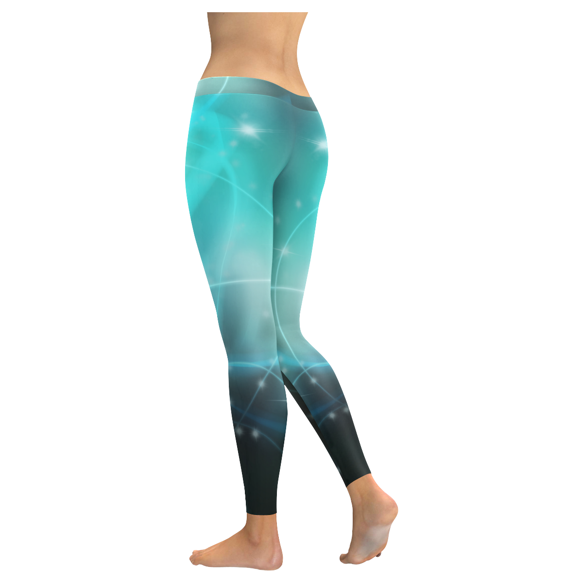 legging Serpentine 17 Women's Low Rise Leggings (Invisible Stitch) (Model L05)