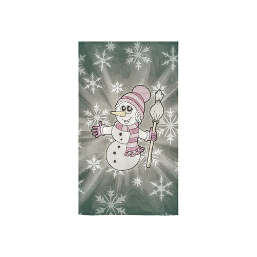 Cute Snow Lady by JamColors Custom Towel 16"x28"