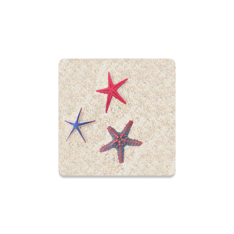 Starfish Beach Square Coaster