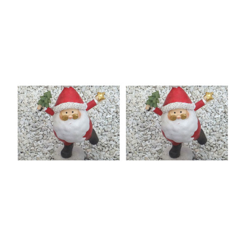 Cute little Santa by JamColors Placemat 14’’ x 19’’ (Set of 2)