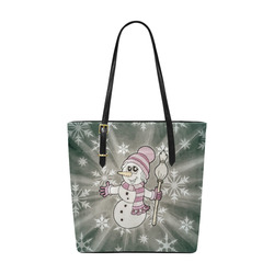 Cute Snow Lady by JamColors Euramerican Tote Bag/Small (Model 1655)