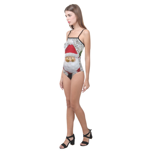 Cute little Santa by JamColors Strap Swimsuit ( Model S05)