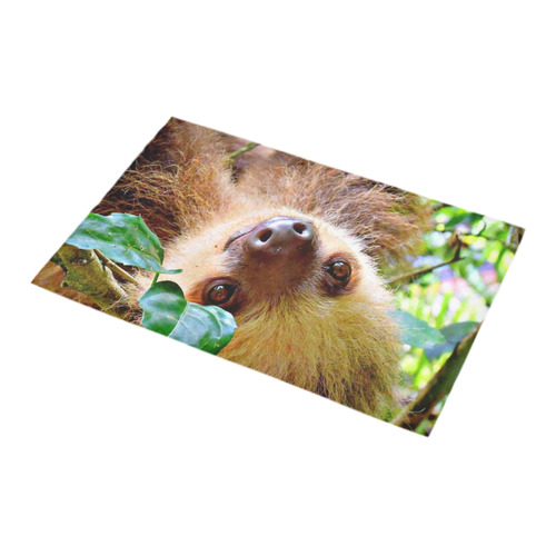 Awesome Sloth by JamColors Bath Rug 16''x 28''