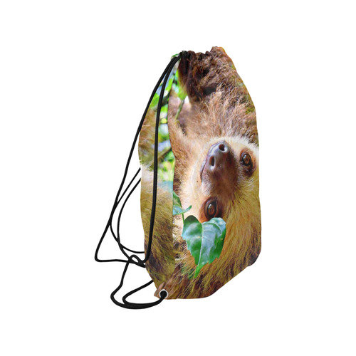 Awesome Sloth by JamColors Small Drawstring Bag Model 1604 (Twin Sides) 11"(W) * 17.7"(H)