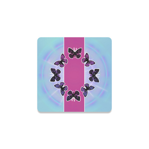 butterfly ring Square Coaster