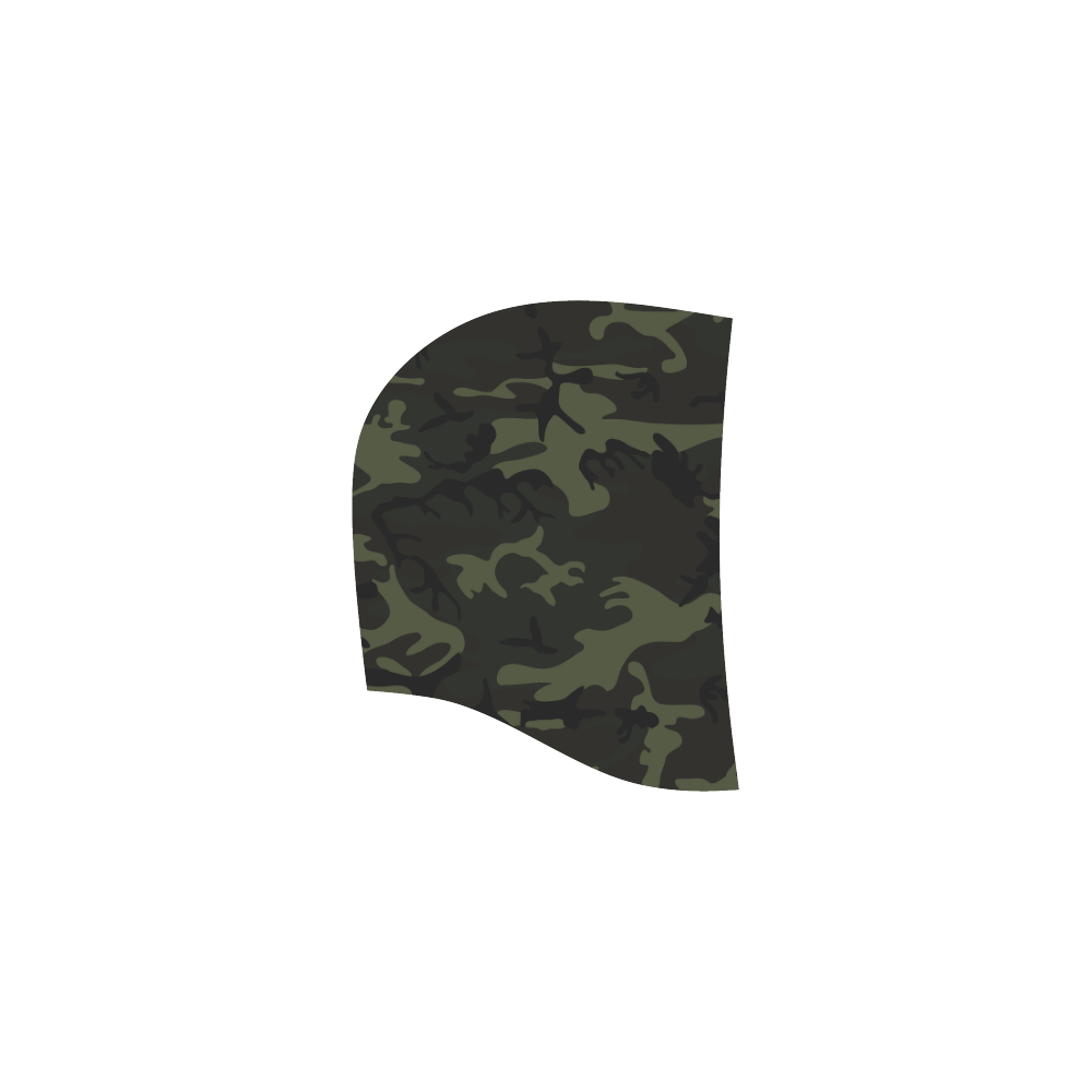 Camo Green All Over Print Sleeveless Hoodie for Women (Model H15)