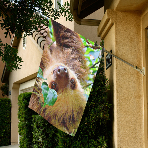 Awesome Sloth by JamColors Garden Flag 28''x40'' （Without Flagpole）
