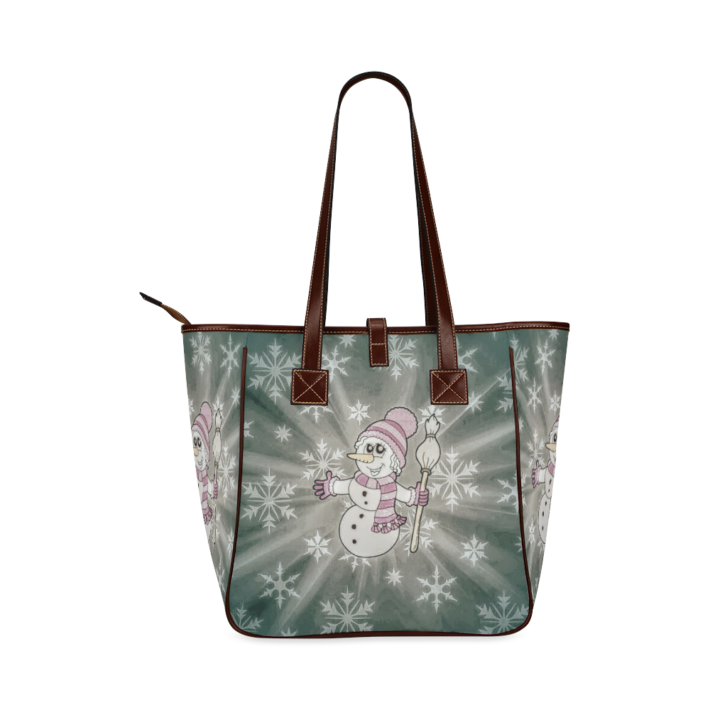 Cute Snow Lady by JamColors Classic Tote Bag (Model 1644)
