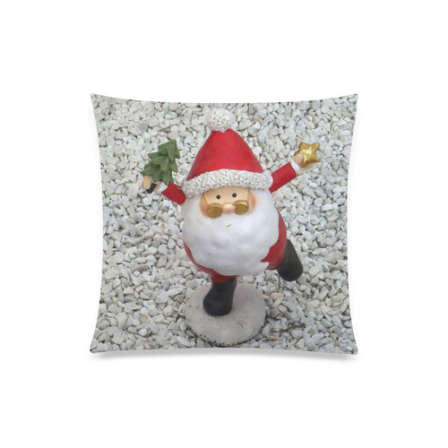 Cute little Santa by JamColors Custom Zippered Pillow Case 20"x20"(Twin Sides)