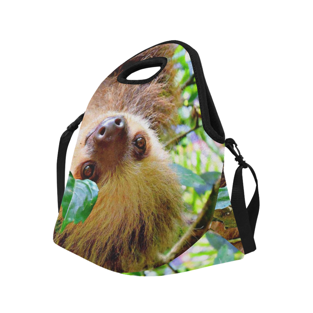 Awesome Sloth by JamColors Neoprene Lunch Bag/Large (Model 1669)