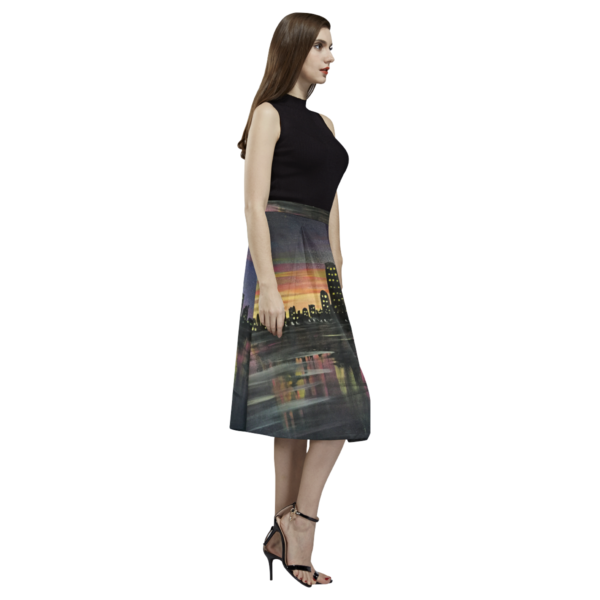 City Lights Aoede Crepe Skirt (Model D16)
