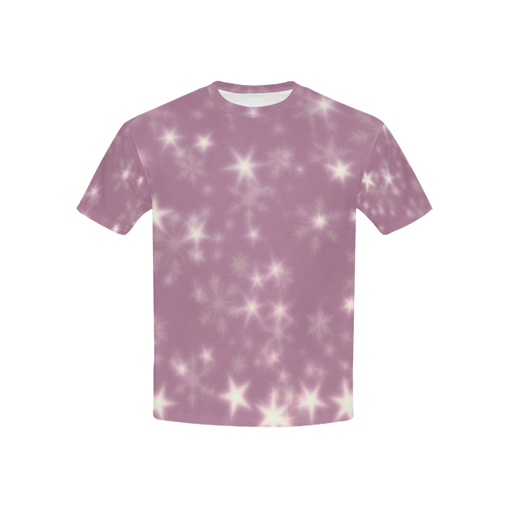 Blurry Stars lilac by FeelGood Kids' All Over Print T-shirt (USA Size) (Model T40)