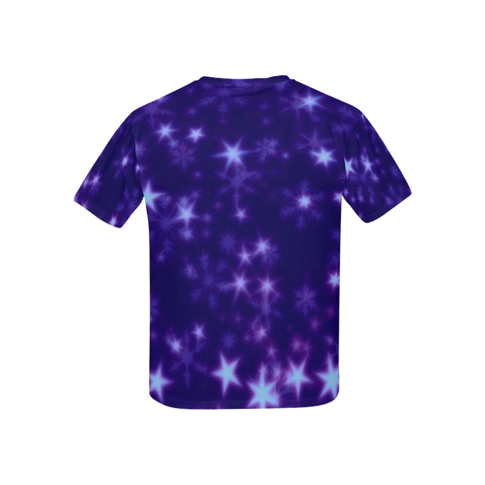 Blurry Stars blue by FeelGood Kids' All Over Print T-shirt (USA Size) (Model T40)