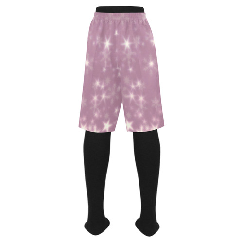 Blurry Stars lilac by FeelGood Men's Swim Trunk (Model L21)