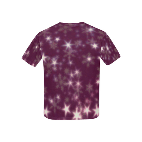 Blurry Stars plum by FeelGood Kids' All Over Print T-shirt (USA Size) (Model T40)