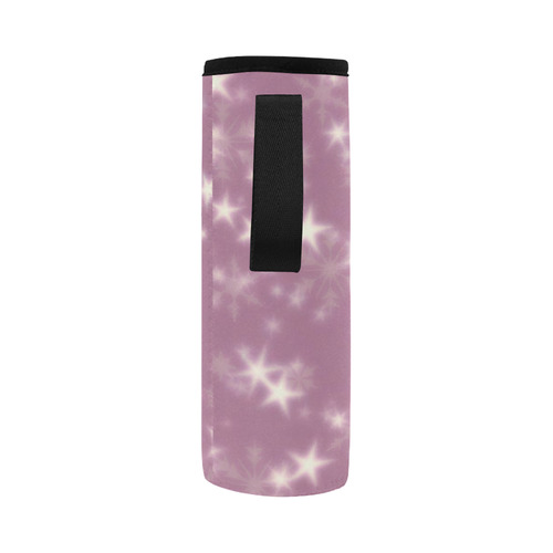 Blurry Stars lilac by FeelGood Neoprene Water Bottle Pouch/Large