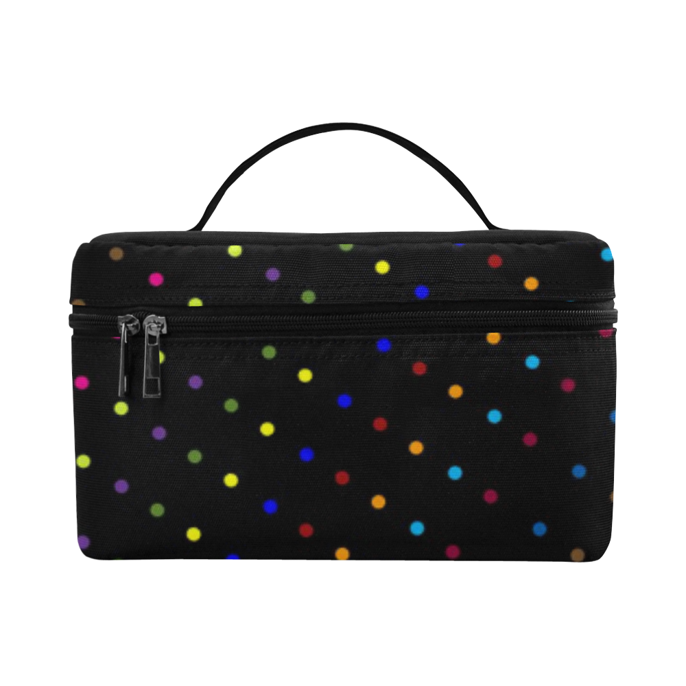 Dots & Colors Modern, Colorful pattern design Cosmetic Bag/Large (Model 1658)