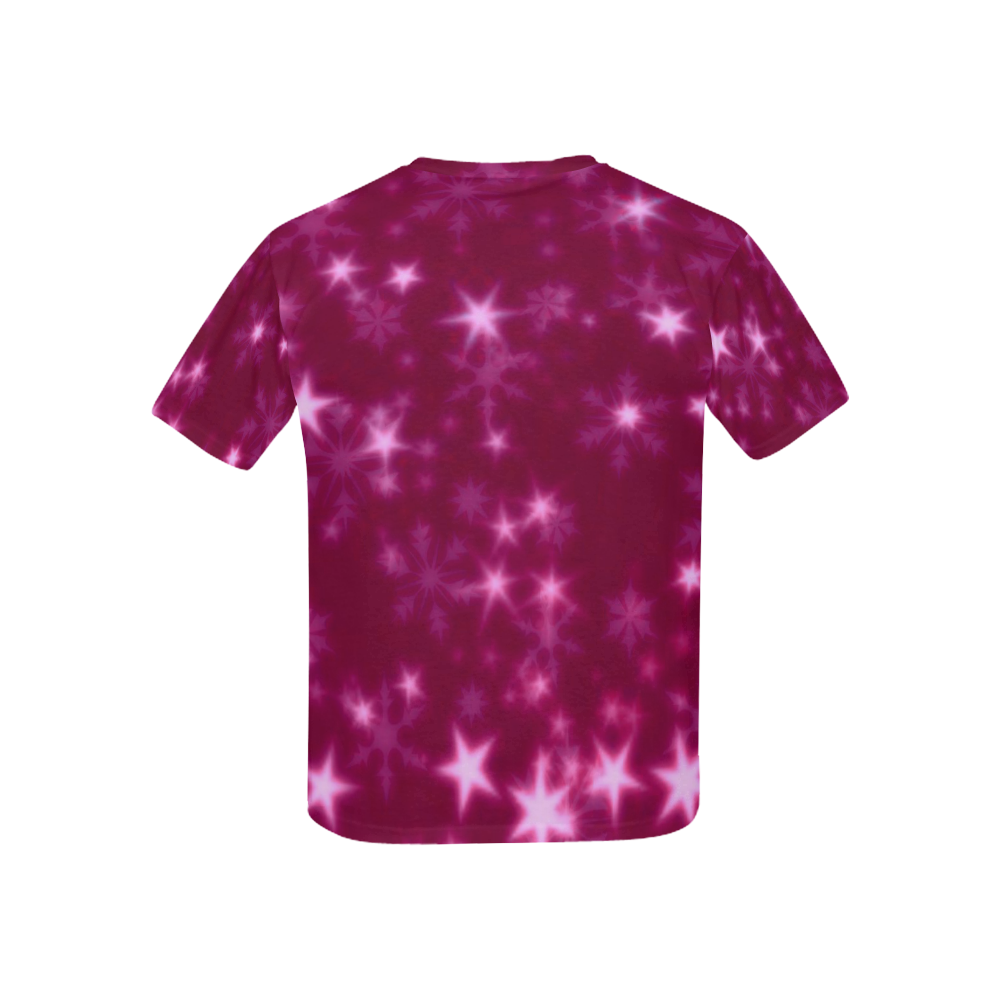 Blurry Stars pink by FeelGood Kids' All Over Print T-shirt (USA Size) (Model T40)