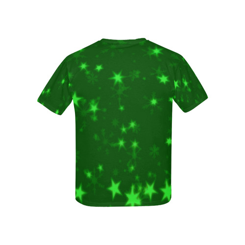 Blurry Stars green by FeelGood Kids' All Over Print T-shirt (USA Size) (Model T40)