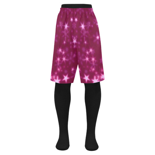 Blurry Stars pink by FeelGood Men's Swim Trunk (Model L21)