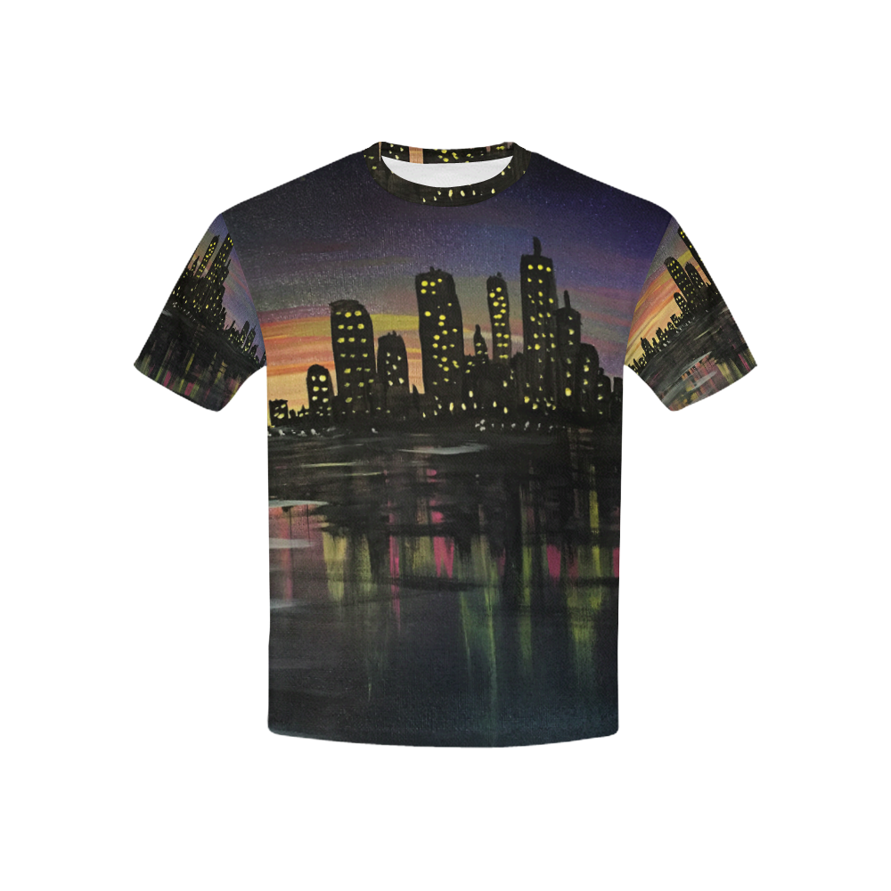 City Lights Kids' All Over Print T-shirt (USA Size) (Model T40)