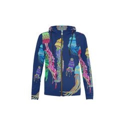 cool jellyfish 2 All Over Print Full Zip Hoodie for Kid (Model H14)