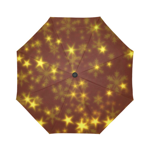 Blurry Stars golden by FeelGood Auto-Foldable Umbrella (Model U04)