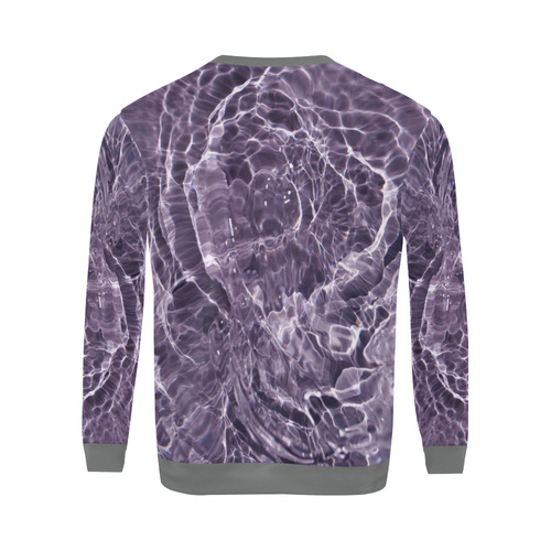 Lilac Bubbles All Over Print Crewneck Sweatshirt for Men (Model H18)
