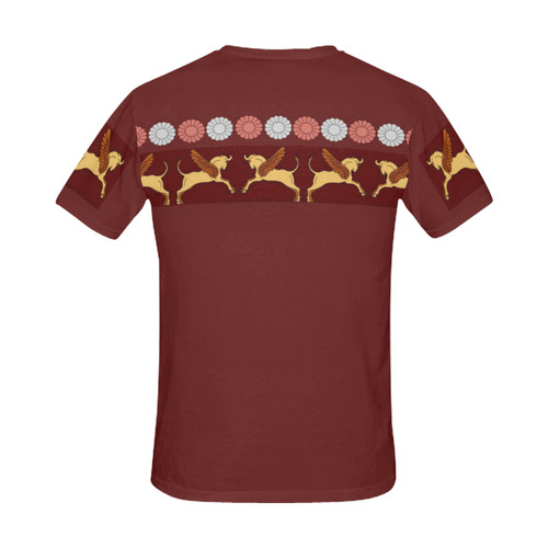 Assyrian Folk Art Print Shirt All Over Print T-Shirt for Men (USA Size) (Model T40)
