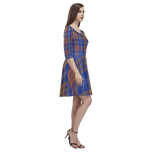 TARTAN 9001 Tethys Half-Sleeve Skater Dress(Model D20)