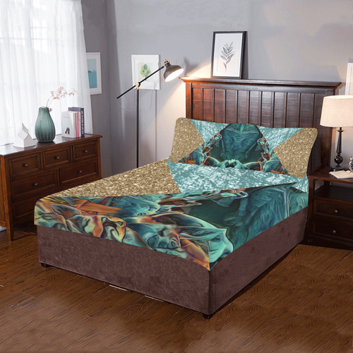 Chic shimmering Mix A by JamColors 3-Piece Bedding Set