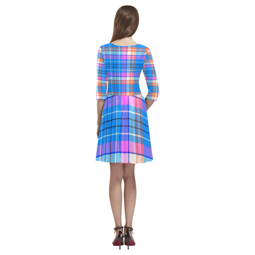 TARTAN 9013 Tethys Half-Sleeve Skater Dress(Model D20)