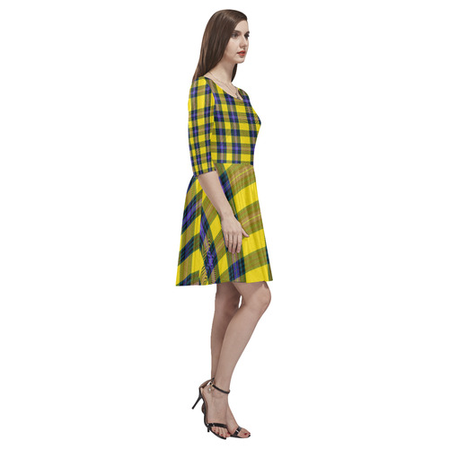 TARTAN 9005 Tethys Half-Sleeve Skater Dress(Model D20)