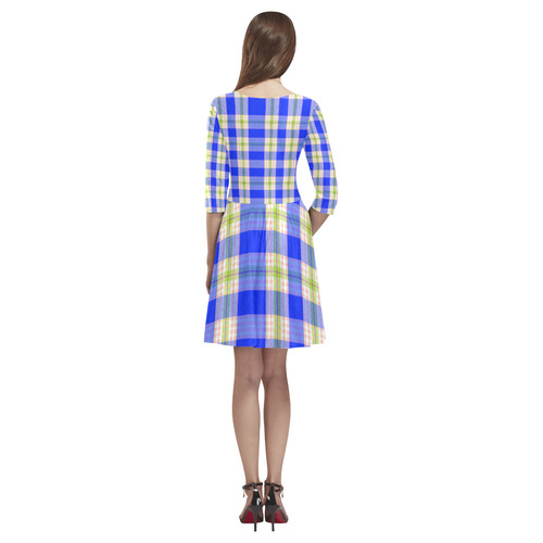 TARTAN 9003 Tethys Half-Sleeve Skater Dress(Model D20)