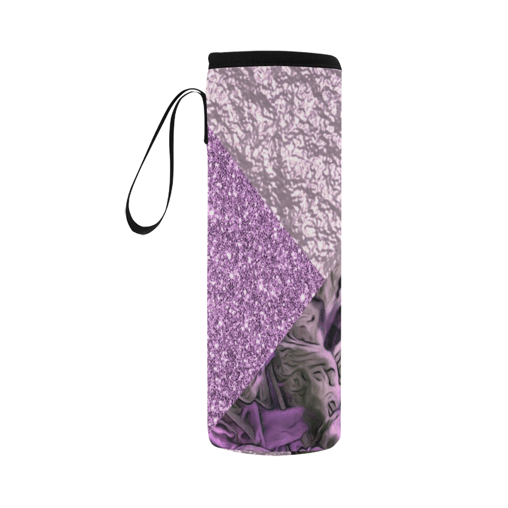 Chic shimmering Mix C by JamColors Neoprene Water Bottle Pouch/Large