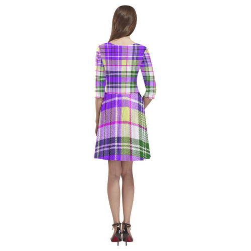 TARTAN 9014 Tethys Half-Sleeve Skater Dress(Model D20)