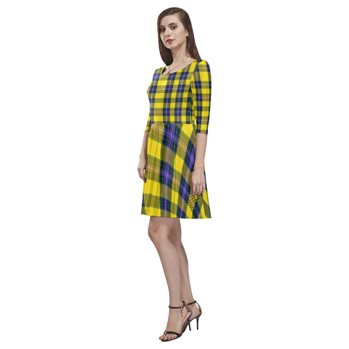 TARTAN 9005 Tethys Half-Sleeve Skater Dress(Model D20)