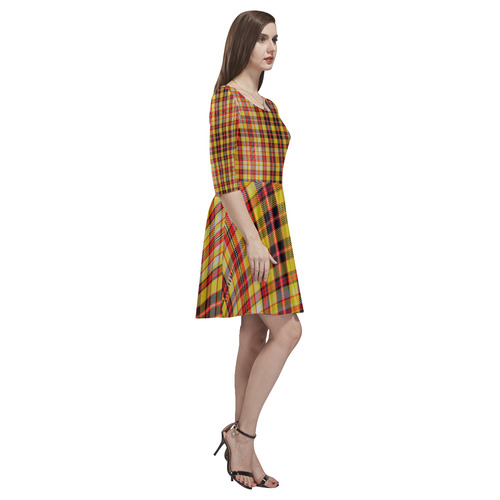 TARTAN 9000 Tethys Half-Sleeve Skater Dress(Model D20)