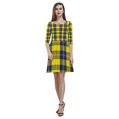 TARTAN 9005 Tethys Half-Sleeve Skater Dress(Model D20)