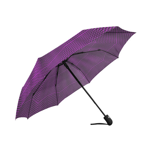 Chevron royal purple Umbrella Sun/Rain for Men & Women Artsadd Auto-Foldable Umbrella (Model U04)