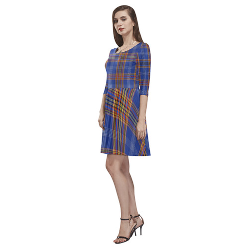 TARTAN 9001 Tethys Half-Sleeve Skater Dress(Model D20)