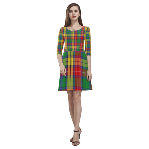 TARTAN 9010 Tethys Half-Sleeve Skater Dress(Model D20)