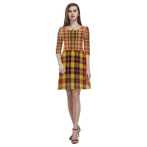 TARTAN 9000 Tethys Half-Sleeve Skater Dress(Model D20)